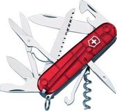 Victorinox Huntsman Zakmes - Transparant Rood