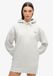 Superdry Essential sweatjurk met capuchon Dames glacier grey marl