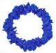 Folat Party Products Hawaii kransen bloemen slingers - neon blauw - Accessoires de déguisement - Enfants/Adultes