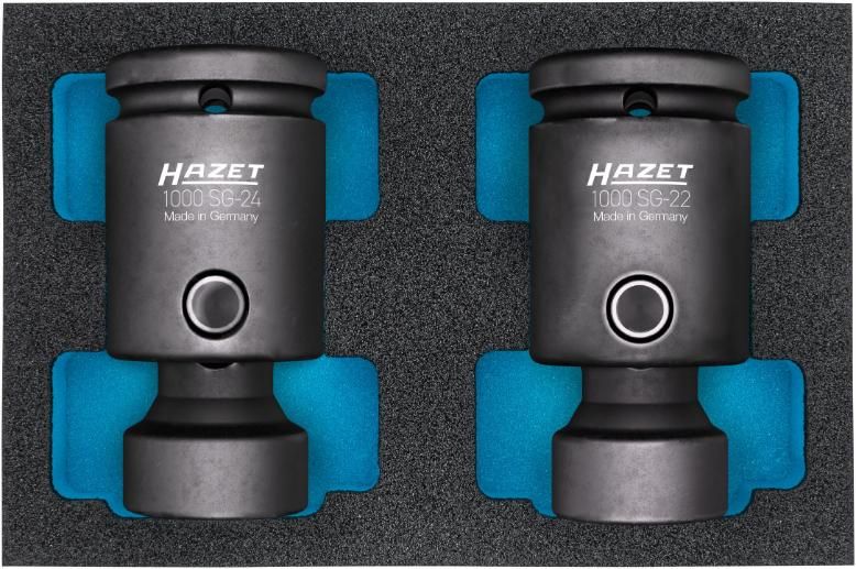 HAZET Krachtdopsleutelset 3/4 met scharnier in inleg - 1000SG-2224/2