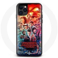 Manicase Hoesje voor iPhone 11 Pro Stranger Things Teaser Seizoen 4 Poster Karakters Art