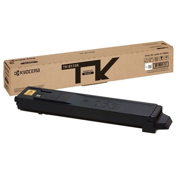 Kyocera TK-8115K Black Toner Cartridge - 12,000 Pages