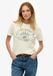 Superdry Lo-fi Outdoors Relaxed T-shirt Dames Off White Katoen Korte Mouw Maat 14
