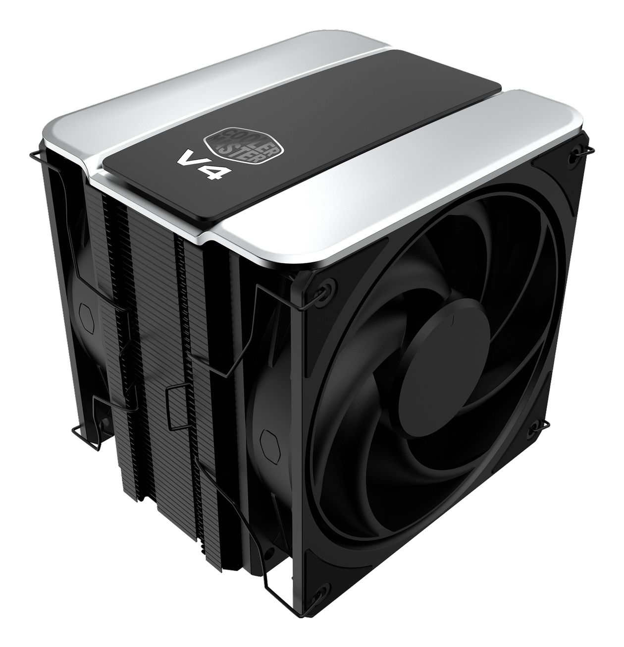 Cooler Master V4 Alpha 3DHP Black CPU Cooler - 12cm - Black - 2 Fans