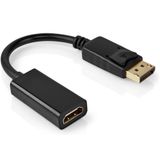 Allteq ALTQ-DI-HD-0.2 video kabel adapter 0,12 m DisplayPort HDMI Type A (Standaard) Zwart