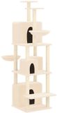 vidaXL Kattenmeubel met sisal krabpalen 180 cm crèmekleurig