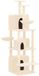 vidaXL Kattenmeubel met sisal krabpalen 180 cm crèmekleurig