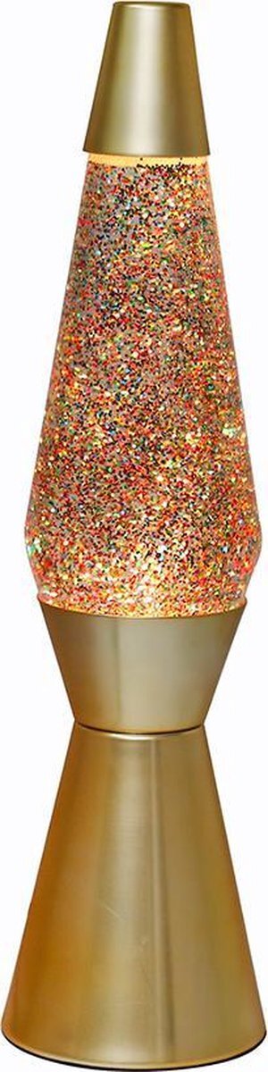 I-Total Lavalamp Glitter 40 X 9,2 Cm 30w Goud