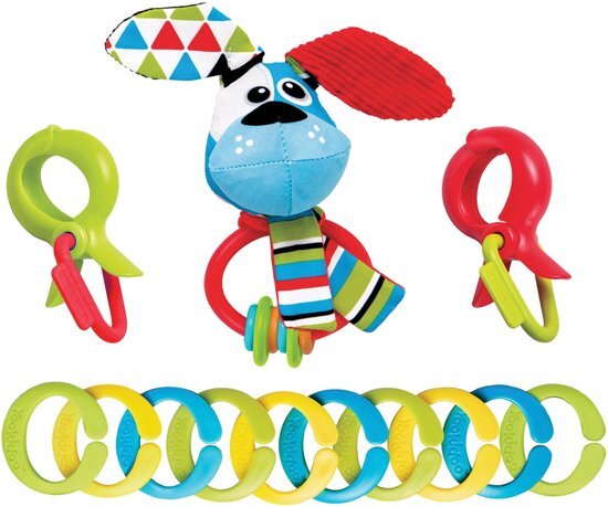 Yookidoo - Rammelaars - Clips Rattle N Links - Dog - One size