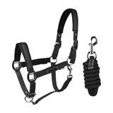 Horka HALSTER SET CLASSIC DELIGHT | Shetlander ZWART Polyester Paard