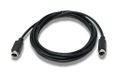 System-S S-Video-kabel 3 m DIN 4 pin stekker naar stekker in zwart