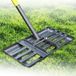 Merkloos Gazonrakel - Grasrakel - Tuinrakel - Egaliseerrakel - Topdressing - Zand verdelen - Tuinieren - Gazon egaliseren - RVS - Ergonomisch
