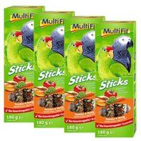 MultiFit papegaaisticks 4 x 2 stuks Plantaardige honing