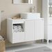 Maison Exclusive - Set de deux meubles de salle de bain, blanc, dimensions : 79,5 x 41 x 80 cm