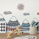 Ambiance Sticker Kinderstickers van Scandinavische bergen, Aranka, 110 x 165 cm