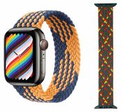 Wigento Apple Nylon horlogeband, vervanging voor Apple Watch Series 9, 8, 7, 41mm / 6, SE, 5, 4, 40mm / 3, 2, 1, 38mm