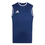 adidas Entrada26 Sleeveless Jersey Kids Shirt, team navy blue 2/white, 9-10 Years