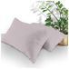 GC GAVENO CAVAILIA Housewife Kussenslopen, polykatoen, standaard kussenslopen, envelopsluiting, effen kussenslopen, grijs, 74 x 48 cm, 2 stuks
