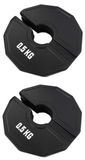 Poids en caoutchouc 0,5 kg pour haltères, set de 2 pièces