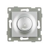 VoltShine Inbouw-lichtdimmer, titanium, verstelbaar, eenvoudige installatie; ideaal voor het regelen van verlichting binnenshuis.