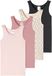SCHIESSER Onderhemd ' Fine Rib Multi ' ecru / rosé / oudroze / zwart