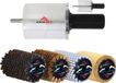 RaceWax brosse rotative, liège, nylon, crin de cheval, brosse rotative en cuivre, 120 mm