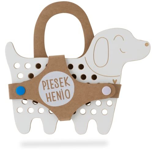 milin Henio de Hond, In elkaar grijpende zintuiglijke speelgoed, Melamine bekleed berkenmultiplex, Interactief, Montessori Onderwijs