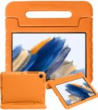 BTH Kinderhoes voor Samsung Galaxy Tab A8 2021 - Schokbestendig met lichte oranje handgreep