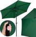 Springos Parasol Groen 260 cm Kantelbaar Polyester Staal