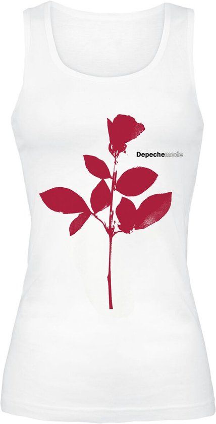 Depeche Mode Rose Dames Top - Wit - L