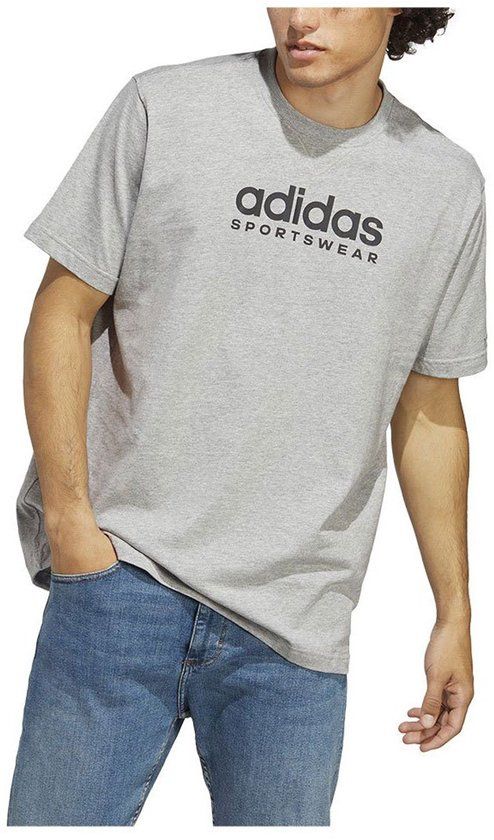 Adidas All Szn Graphic T-shirt Met Korte Mouwen Grijs S / Short Man