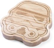 Shepperton Design STMTRPCSB kaasplank met messenset, hout, bruin, 23 x 25 x 2,7 cm