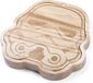 Shepperton Design STMTRPCSB planche à fromage avec set de couteaux, bois, brun, 23 x 25 x 2,7 cm