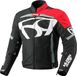 MUGENRACE Aggressore-T veste textile moto imperméable, noir/blanc/rouge, taille 6XL
