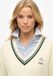 Superdry - Cricket Club pull - Femme - Blanc cassé - Taille 10