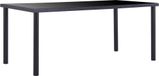 Maison Exclusive - Table à manger noire 180 x 90 x 75 cm, verre trempé