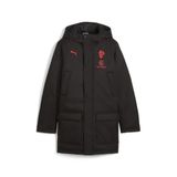 PUMA AC Milan wintertrainingsjack, Zwart/Rood, Maat 15-16Y