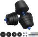vidaXL Ensemble haltères et barre 2-en-1 - 30 kg - Noir et Bleu
