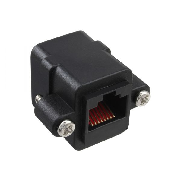 InLine 69990X kabel-connector 2x RJ45 Zwart Cat5e