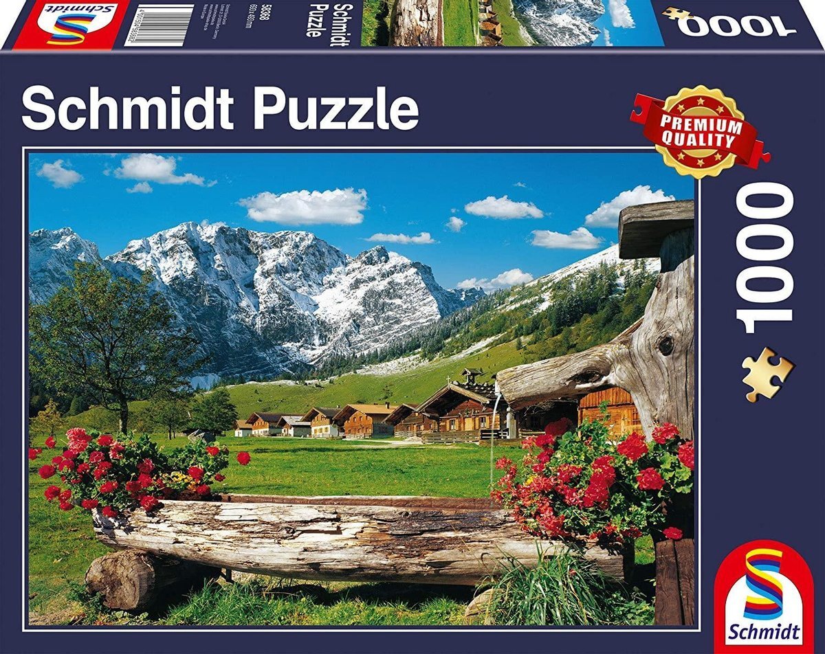 Schmidt puzzle Schmidt Puzzel - Idyllisch berglandschap - 1000 stukjes