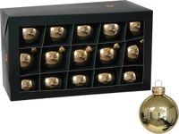 Othmar Decorations Boules de Noël - 30 pièces - or - verre - 6 cm - brillant