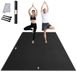 Latios Tapis de yoga - Tapis de fitness - Antidérapant - Haute densité - Extra grand 270 x 180 cm - Sac de transport et sangle de transport inclus