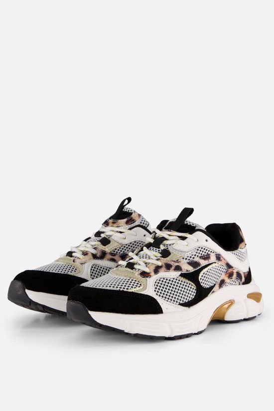 Cellini Sneakers zwart Mesh/ Suède - Maat 40