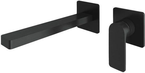 hotbath Gal GL005 inbouw wastafelmengkraan geborsteld gunmetal PVD