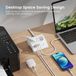 Ewent Meervoudig stopcontact voor bureau/tafel, met 2 geaarde stopcontacten en 2 USB-A-poorten en 1 USB-C-aansluiting, aan/uit-schakelaar, 3680 W, overbelastingsbeveiliging, 16 A veiligheidsstekker en