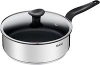 Tefal 24cm Roestvrijstalen Sauteerpan met Deksel