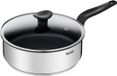 Tefal 24cm Roestvrijstalen Sauteerpan met Deksel