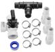 Bypass set piscine - van 3-wegklep - 12-delig - Teflon tape 8 m