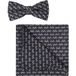 OLYMP Set noeud papillon et pochette bleu, Motif
