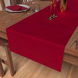 Soleil d'ocre, Tafelloper, 40 x 180 cm, luxury, rood